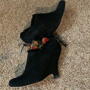 Suede booties